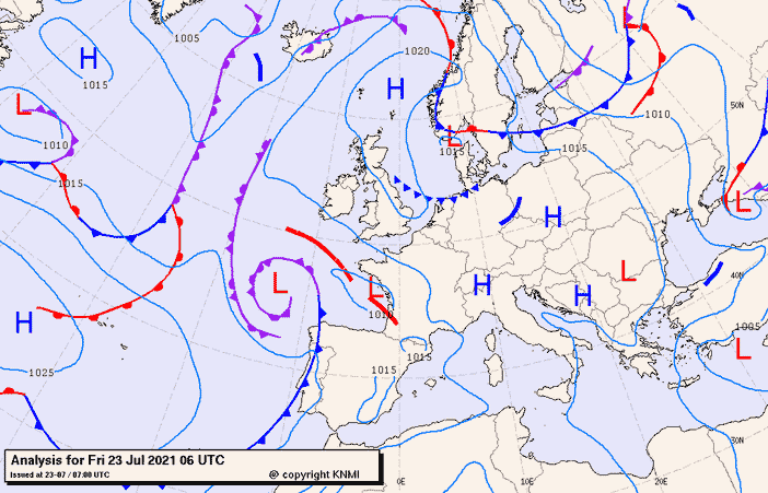 Previsioni meteo per venerdì 23, sabato 24, domenica 25 (luglio)