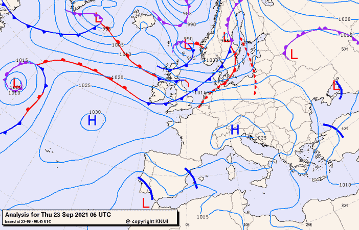 Previsioni meteo per giovedì 23, venerdì 24, domenica 25 (settembre)