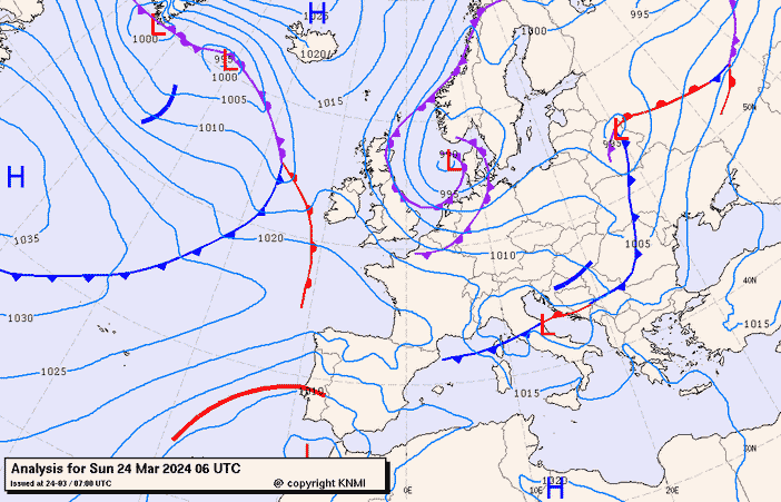 Previsioni meteo per domenica 24, lunedì 25, martedì 26 (marzo)