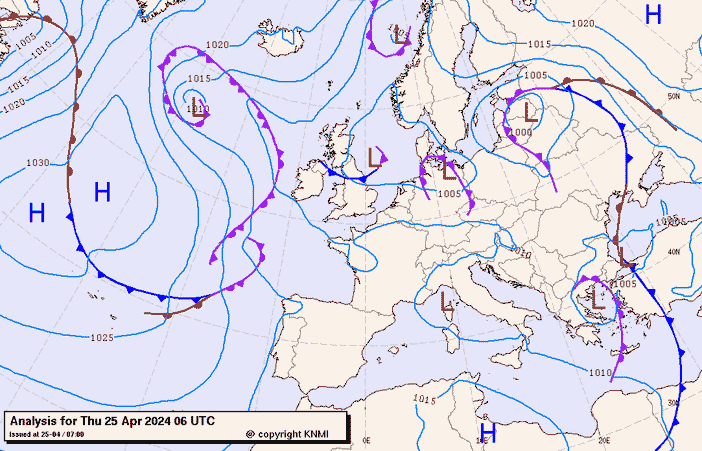 Previsioni meteo per giovedì 25, venerdì 26, sabato 27 (aprile)