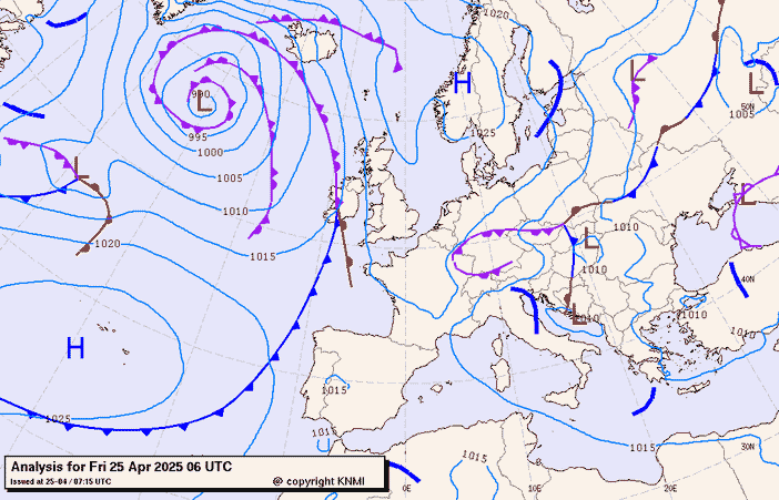Previsioni meteo per venerdì 25, sabato 26, domenica 27 (aprile)