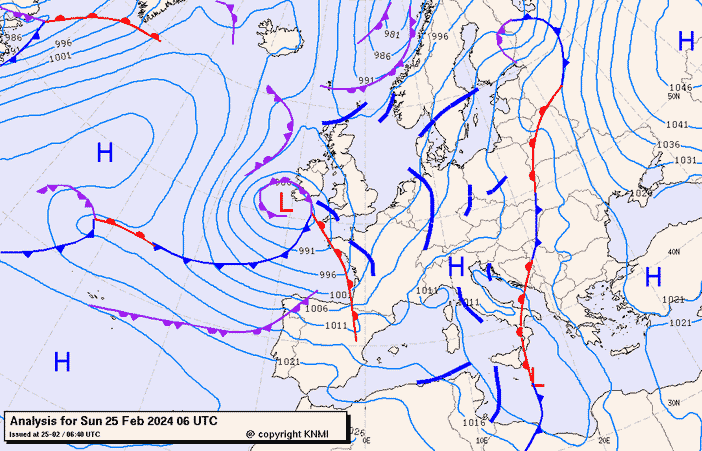 Previsioni meteo per domenica 25, lunedì 26, martedì 27 (febbraio)