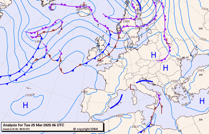 Previsioni meteo per martedì 25, mercoledì 26, giovedì 27 (marzo)