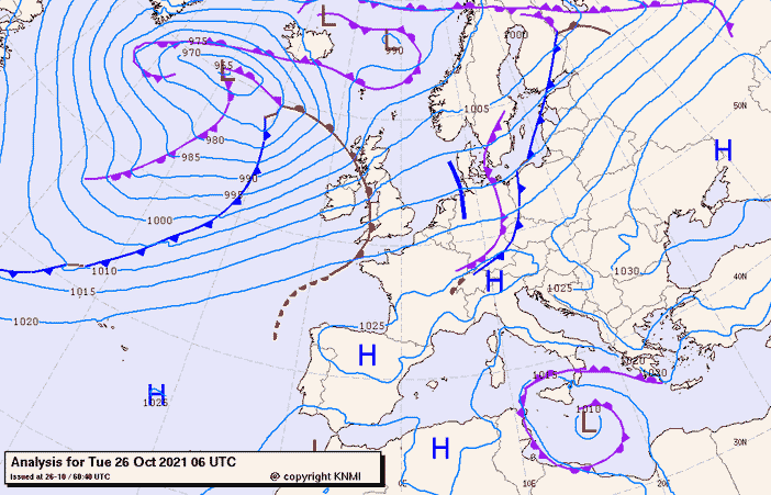 Previsioni meteo per martedì 26, mercoledì 27, giovedì 28 (ottobre)