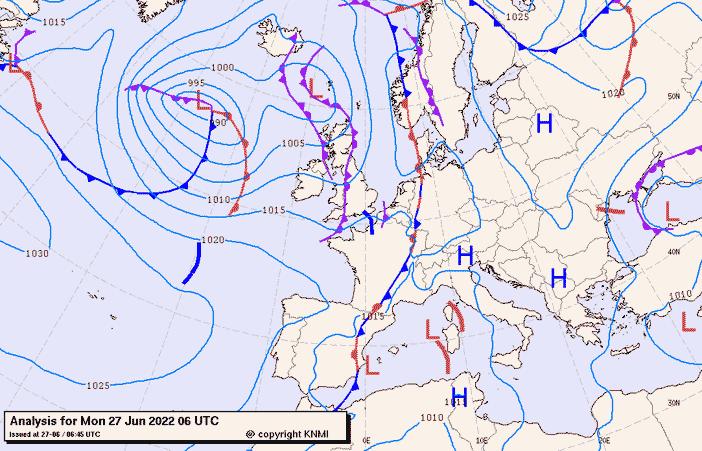 Previsioni meteo per lunedì 27, martedì 28, mercoledì 29 (giugno)