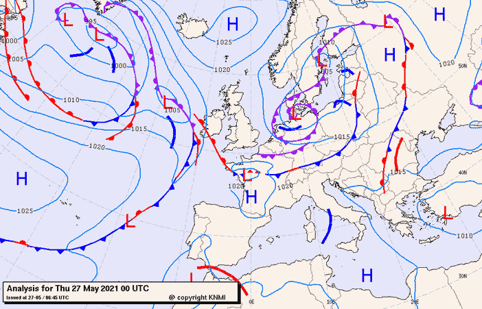 Previsioni meteo per giovedì 27, venerdì 28, sabato 29 (maggio)