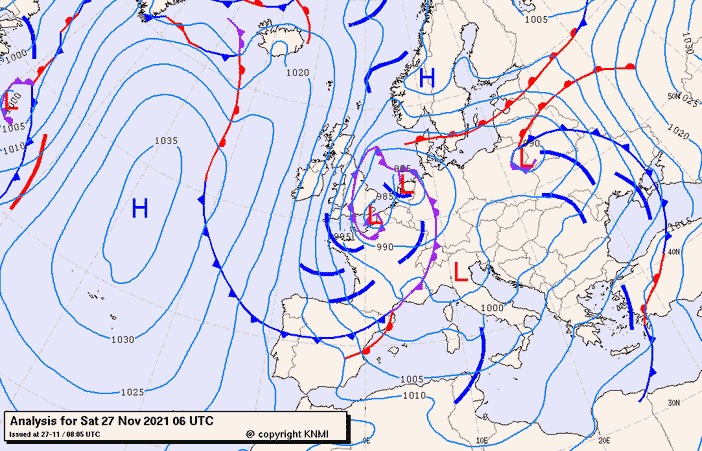 Previsioni meteo per sabato 27, domenica 28, lunedì 29 (novembre)