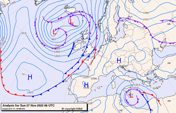 Previsioni meteo per domenica 27, lunedì 28, martedì 29 (novembre)