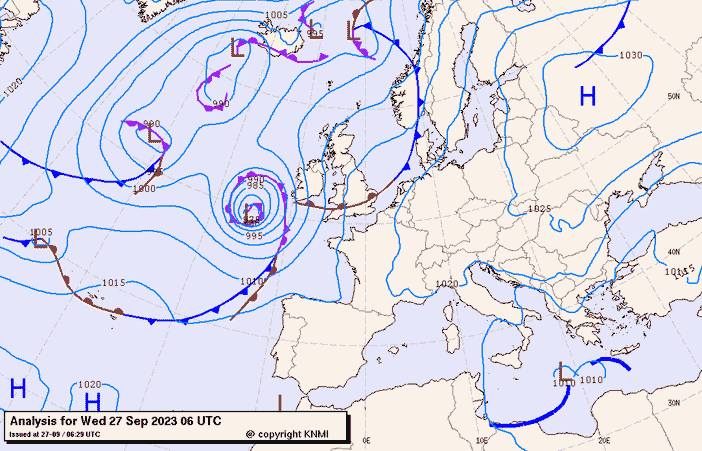 Previsioni meteo per mercoledì 27, giovedì 28, venerdì 29 (settembre)