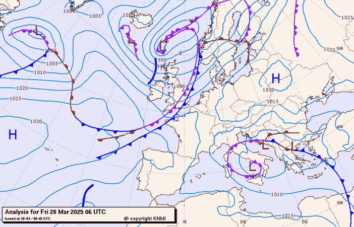Previsioni meteo per venerdì 28, sabato 29, domenica 30 (marzo)