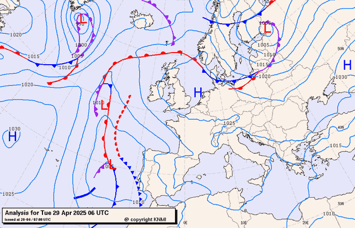 Previsioni meteo per martedì 29, mercoledì 30, giovedì 1 (aprile-maggio)