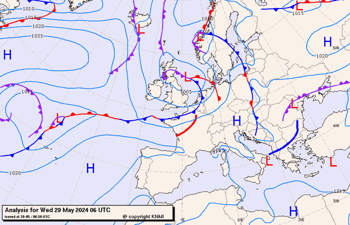 Previsioni meteo per mercoledì 29, giovedì 30, venerdì 31 (maggio)