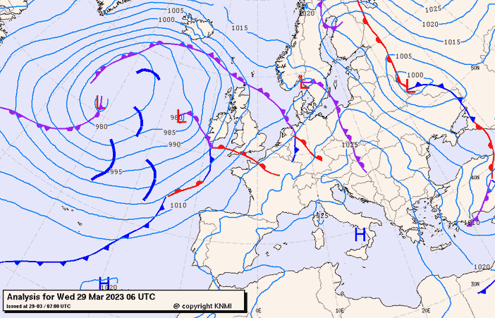 Previsioni meteo per mercoledì 29, giovedì 30, venerdì 31 (marzo)