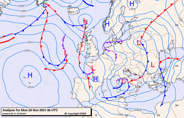 Previsioni meteo per lunedì 29, martedì 30, mercoledì 1 (novembre-dicembre)