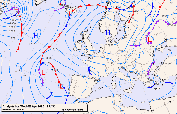 Previsioni meteo per mercoledì 2, giovedì 3, venerdì 4 (aprile)