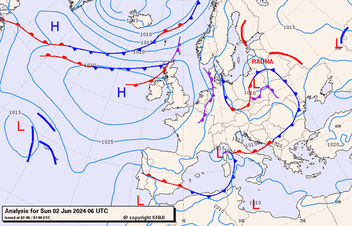 Previsioni meteo per domenica 2, lunedì 3, martedì 4 (giugno)