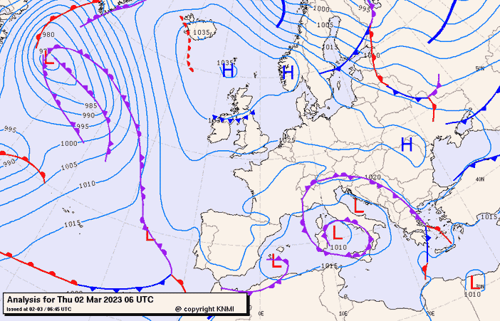 Previsioni meteo per giovedì 2, venerdì 3, sabato 4 (marzo)