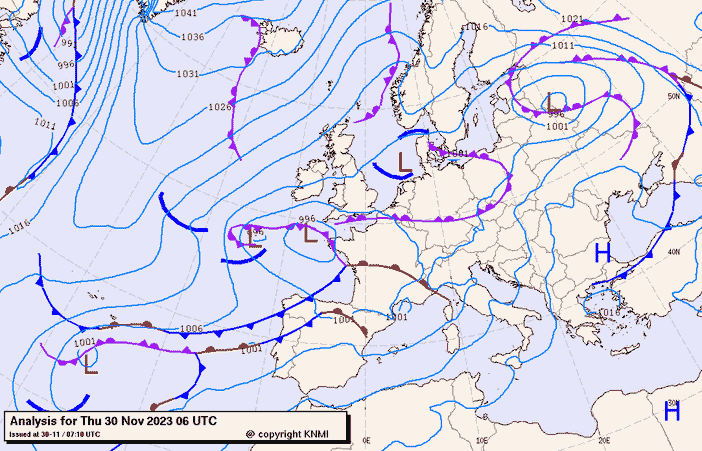 Previsioni meteo per giovedì 30, venerdì 1, sabato 2 (novembre-dicembre)