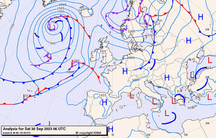 Previsioni meteo per sabato 30, domenica 1, lunedì 2 (settembre-ottobre)