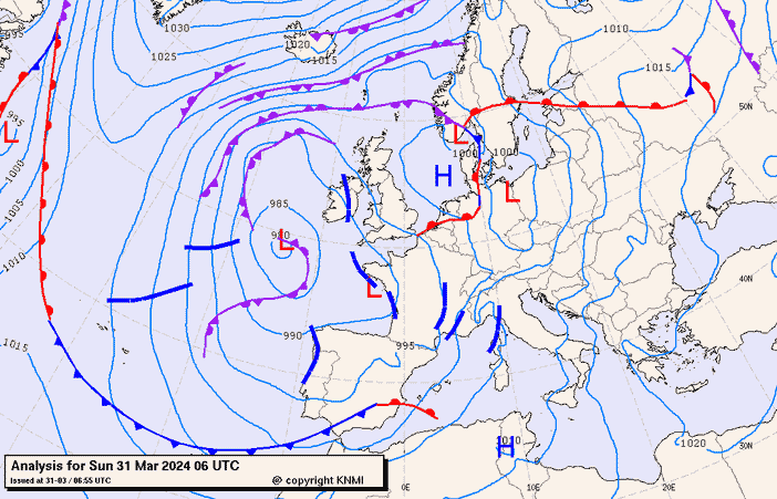 Previsioni meteo per domenica 31, lunedì 1, martedì 2 (marzo-aprile)