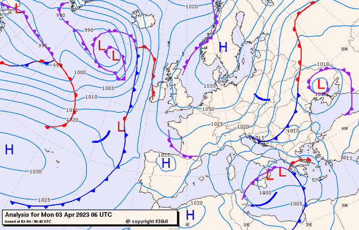 Previsioni meteo per lunedì 3, martedì 4, mercoledì 5 (aprile)