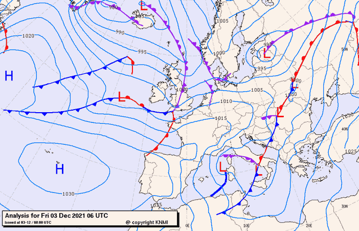 Previsioni meteo per venerdì 3, sabato 4, domenica 5 (dicembre)