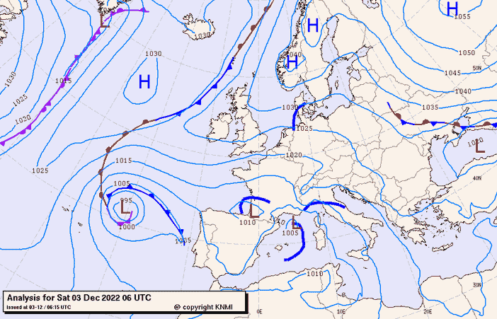 Previsioni meteo per sabato 3, domenica 4, lunedì 5 (dicembre)