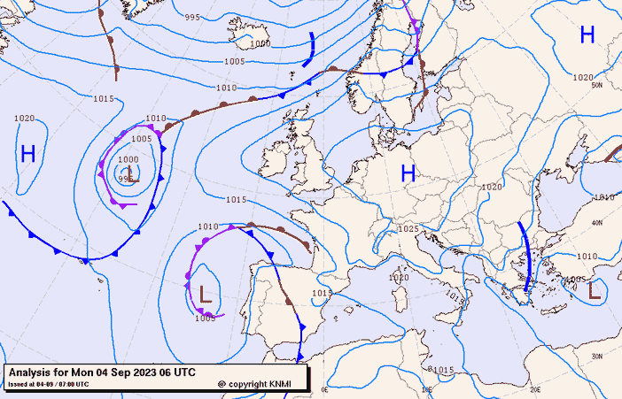 Previsioni meteo per lunedì 4, martedì 5, mercoledì 6 (settembre)