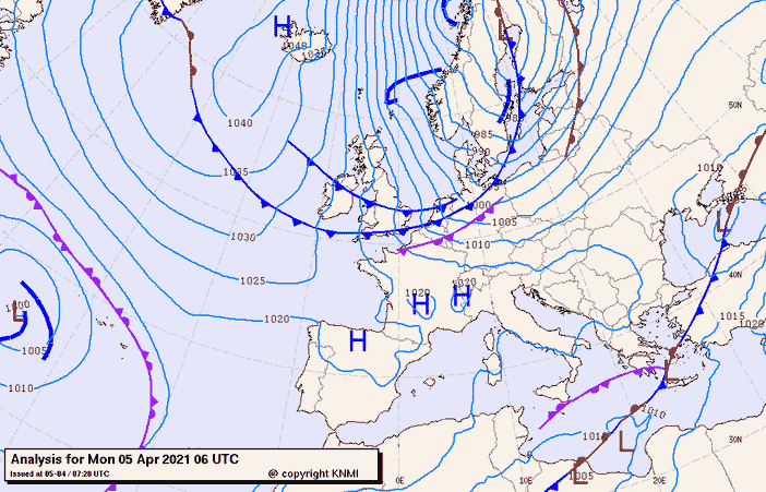 Previsioni meteo per lunedì 5, martedì 6, mercoledì 7 (aprile)