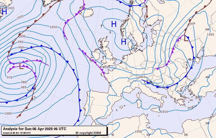 Previsioni meteo per domenica 6, lunedì' 7, martedì 8 (aprile)
