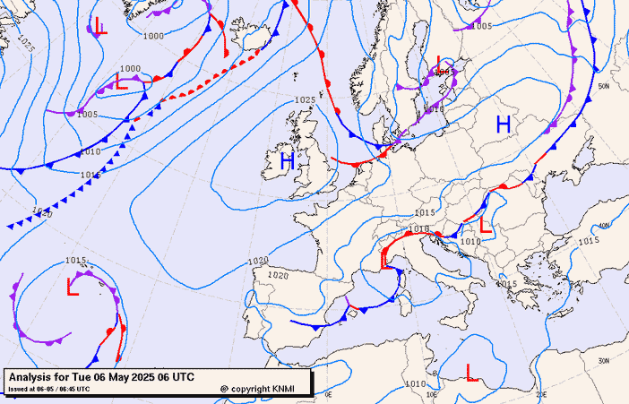 Previsioni meteo per martedì 6, mercoledì 7, giovedì 8 (maggio)