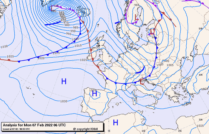Previsioni meteo per lunedì 7, martedì 8, mercoledì 9 (febbraio)