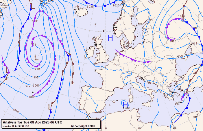 Previsioni meteo per martedì 8, mercoledì 9, giovedì 10 (aprile)