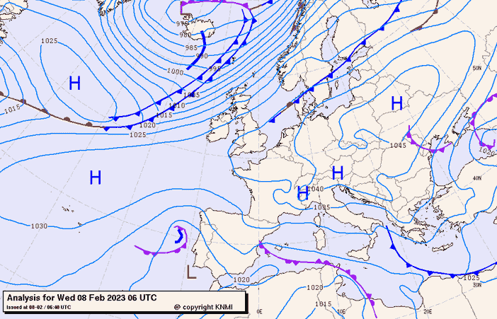 Previsioni meteo per mercoledì 8, giovedì 9, giovedì 10 (febbraio)