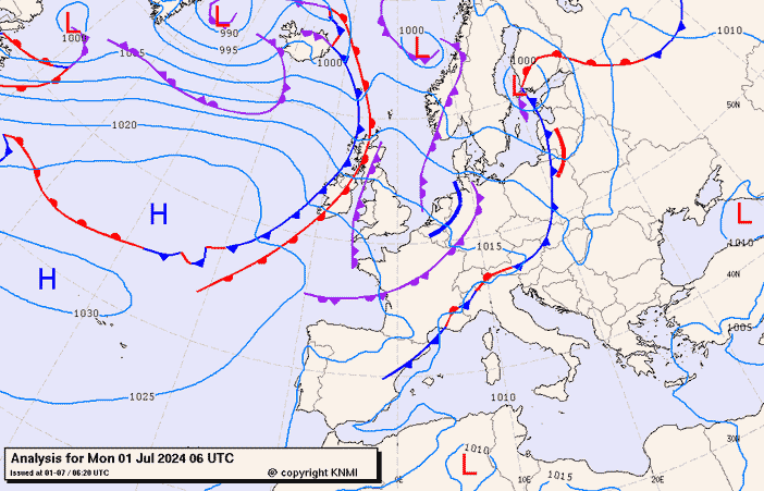 Previsioni meteo per lunedì 1, martedì 2, mercoledì 3 (luglio)