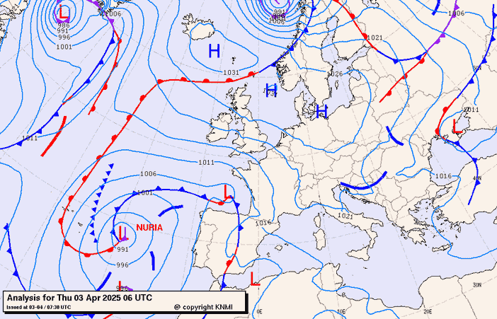 Previsioni meteo per giovedì 3, venerdì 4, sabato 5 (aprile)