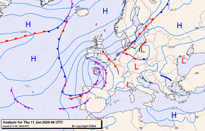 Previsioni meteo per giovedì 11, venerdì 12, sabato 13 (giugno)