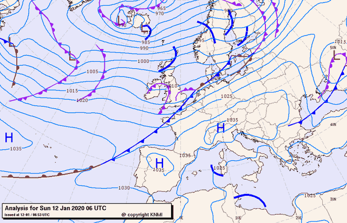 Previsioni meteo per domenica 12, lunedì 13, martedì 14 (gennaio)