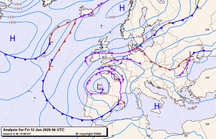 Previsioni meteo per venerdì 12, sabato 13, domenica 14 (giugno)