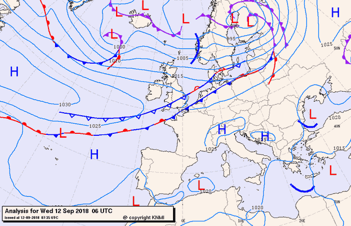 Previsioni meteo per mercoledì 12, giovedì 13, venerdì 14 (settembre)