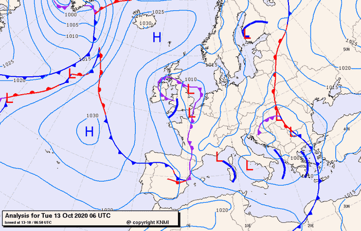 Previsioni meteo per martedì 13, mercoledì 14, giovedì 15 (ottobre)
