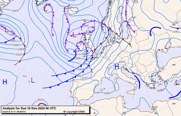 Previsioni meteo per domenica 15, lunedì 16, martedì 17 (novembre)