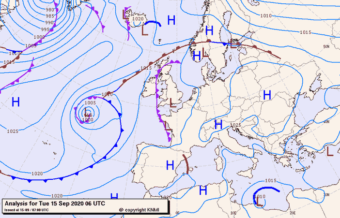 Previsioni meteo per martedì 14, mercoledì 15, giovedì 16 (settembre)