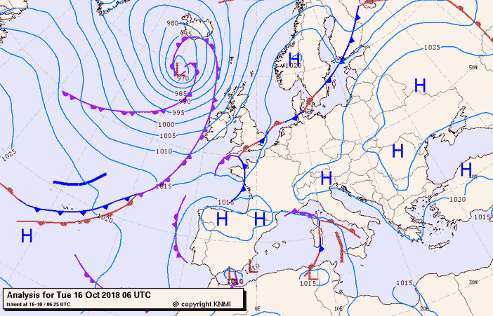 Previsioni meteo per martedì 16, mercoledì 17, giovedì 18 (ottobre)
