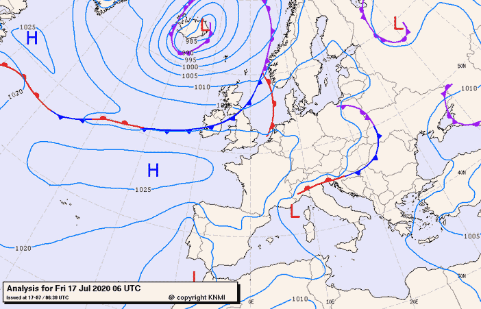 Previsioni meteo per venerdì 17, sabato 18, domenica 19 (luglio)