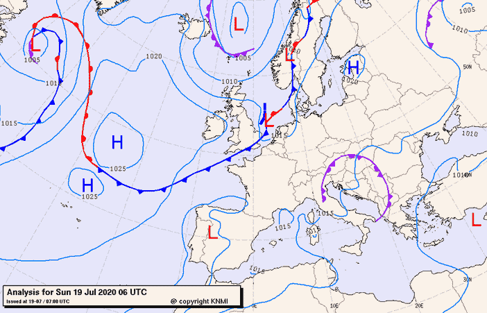 Previsioni meteo per domenica 19, lunedì 20, martedì 21 (luglio)