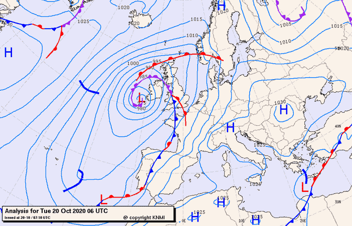Previsioni meteo per martedì 20, mercoledì 21, giovedì 22 (ottobre)