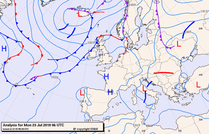 Previsioni meteo per lunedì 23, martedì 24, mercoledì 25 (luglio)