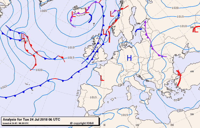 Previsioni meteo per martedì 24, mercoledì 25, giovedì 26 (luglio)