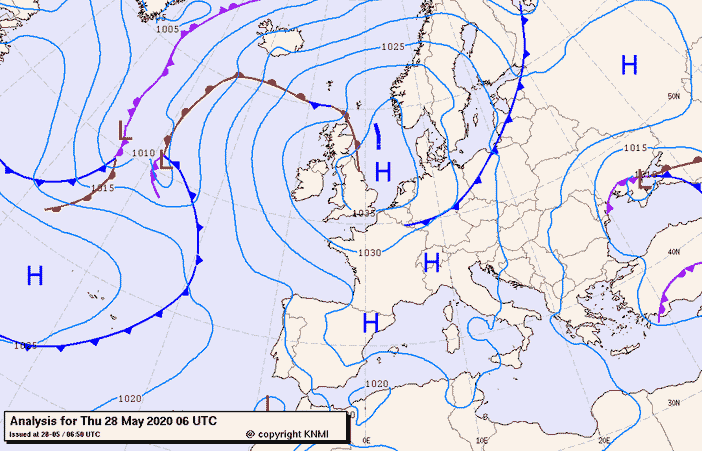 Previsioni meteo per giovedì 28, venerdì 29, sabato 30 (maggio)
